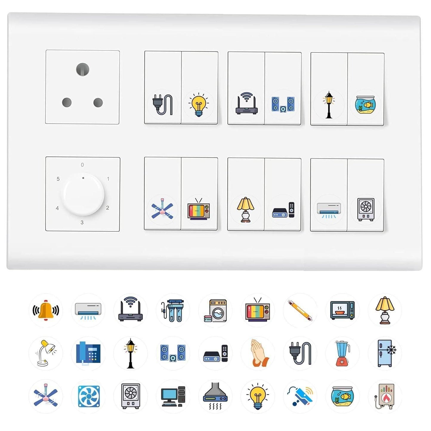 3D Premium Switch Stickers (298 Stickers) Pack of 2 with a Buy 1 Get 1 Free offer