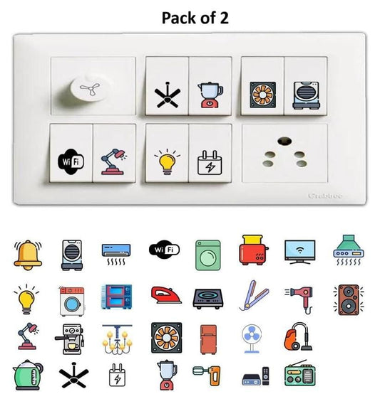 3D Premium Switch Stickers (298 Stickers) Pack of 2 with a Buy 1 Get 1 Free offer