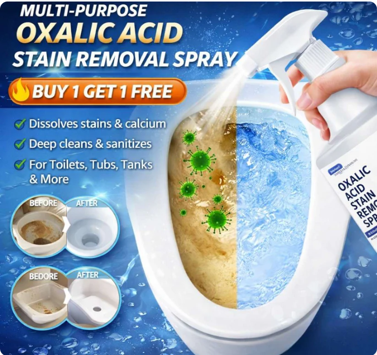 Multi-Purpose Oxalic Acid Bathroom Cleaning (Buy 1 Get 1 Free)