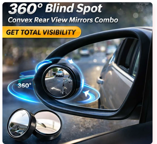 360° Adjustable Blind Spot Mirror (Car Combo Pack)