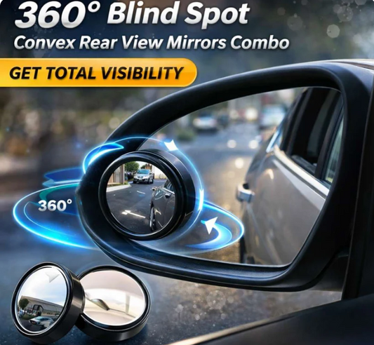 360° Adjustable Blind Spot Mirror (Car Combo Pack)